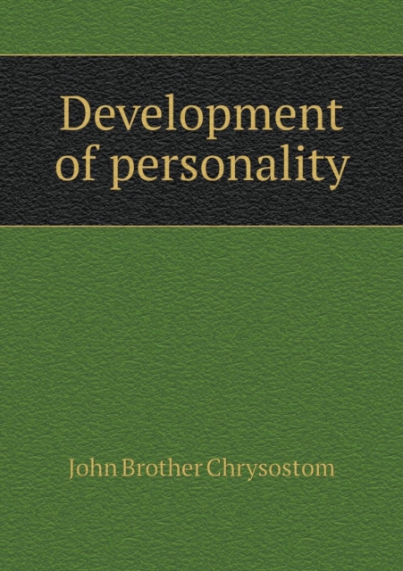 Development of Personality, Paperback / softback Book