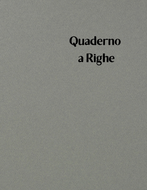 Quaderno a Righe, Paperback / softback Book