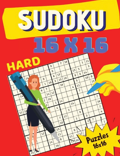 16 x 16 Sudoku Puzzle : Sudoku 16 x 16 Puzzles Book For Adults, Paperback / softback Book
