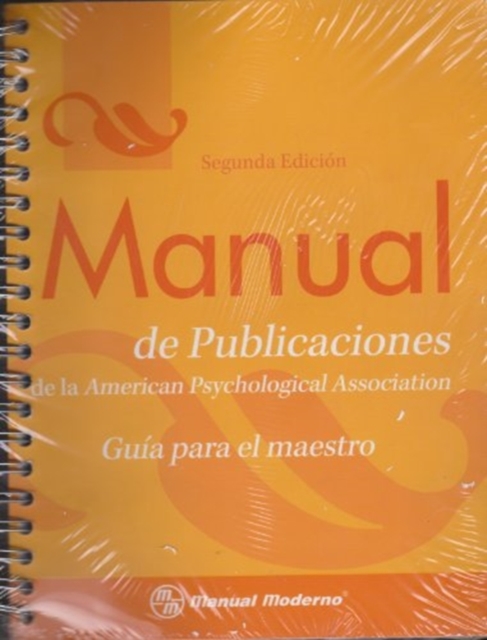 Manual de Publicaciones de la APA: Guia Para el Maestro, Paperback / softback Book