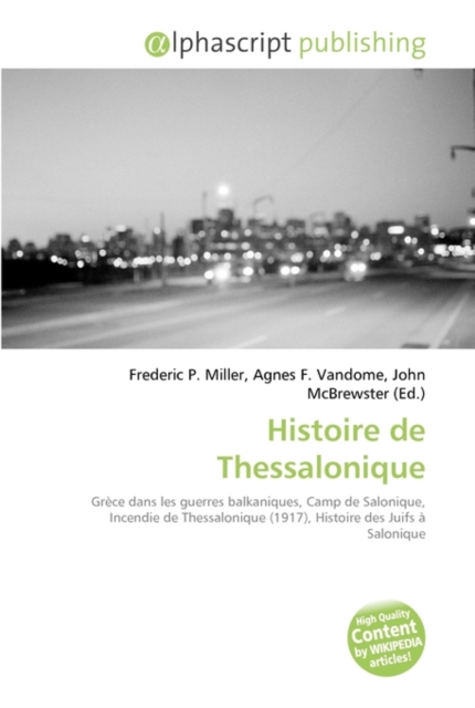 Histoire de Thessalonique, Paperback / softback Book