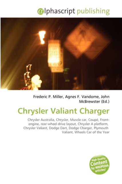 Chrysler Valiant Charger, Paperback / softback Book