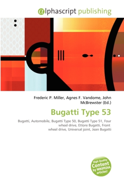 Bugatti Type 53, Paperback / softback Book