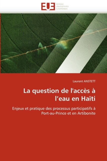 La Question de l'Acc s   L Eau En Ha ti, Paperback / softback Book