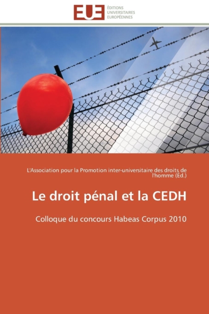 Le Droit P nal Et La Cedh, Paperback / softback Book