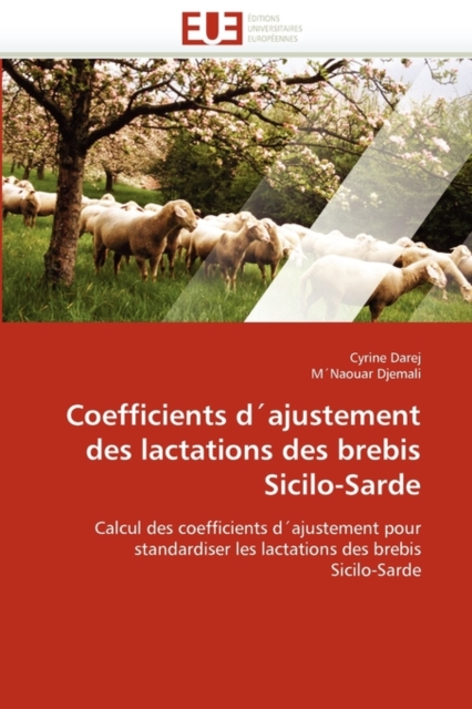 Coefficients d''ajustement Des Lactations Des Brebis Sicilo-Sarde, Paperback / softback Book