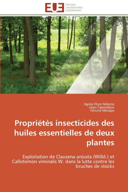 Propri t s Insecticides Des Huiles Essentielles de Deux Plantes, Paperback / softback Book