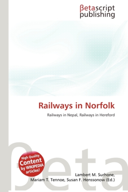 Railways in Norfolk, Paperback / softback Book