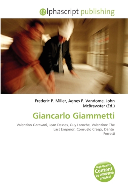 Giancarlo Giammetti, Paperback / softback Book