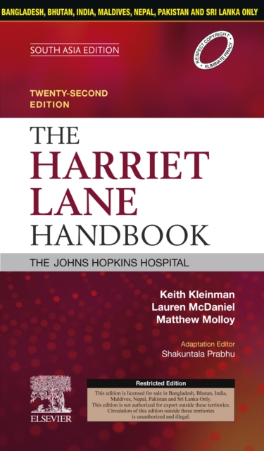 The Harriet Lane Handbook, 22 Edition: South Asia Edition - E-Book, EPUB eBook