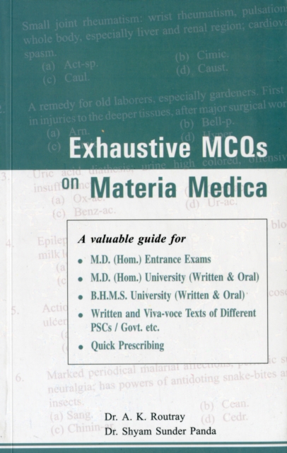 Exhaustive MCQs on Materia Medica, Paperback / softback Book