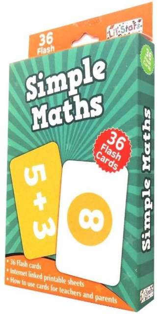 Simple Maths : 36 Flash Cards, Cards Book