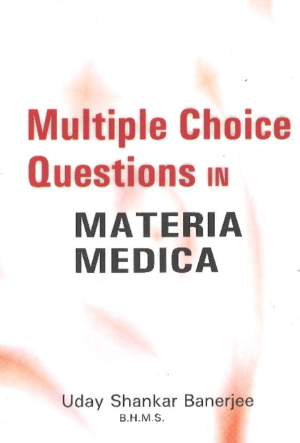 Mcq Test Your Knowledge in Materia Medica, Paperback / softback Book