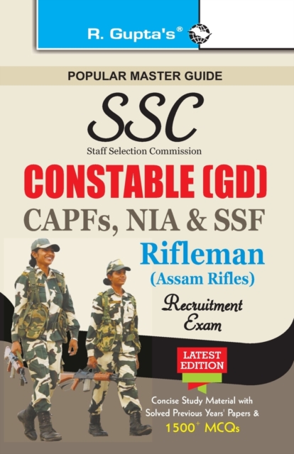 Sscconstable (Gd) in Itbpf/Cisf/Crpf/Bsf/SSB/Rifleman Exam Guide, Paperback / softback Book
