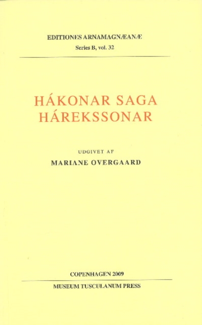 Hakonar Saga Harekssonar, Hardback Book
