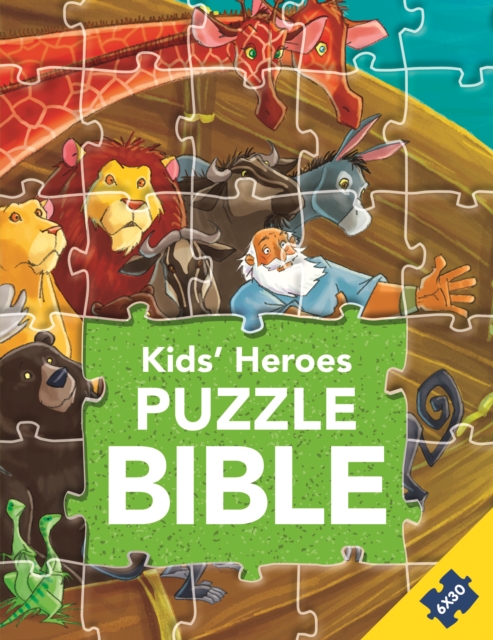Kids' Heroes Puzzle Bible, Hardback Book