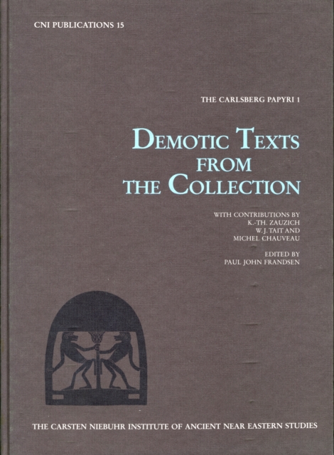 Demotic Texts from the Collection, Hardback Book