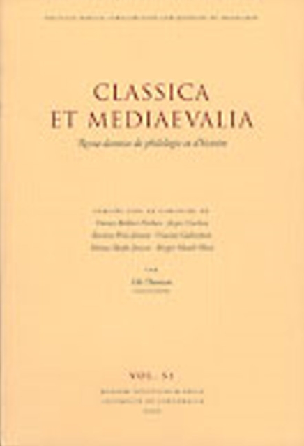 Classica et Mediaevalia : Volume 51, Paperback / softback Book