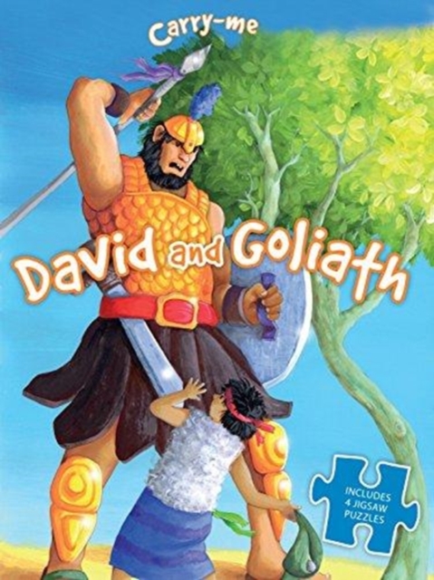 Carry Me Puzzle Book: David and Goliath : 8 Pages, 4 Puzzles, 16 Pieces Each Puzzle, Board book Book