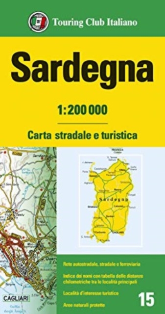 Sardinia : 15, Sheet map, folded Book