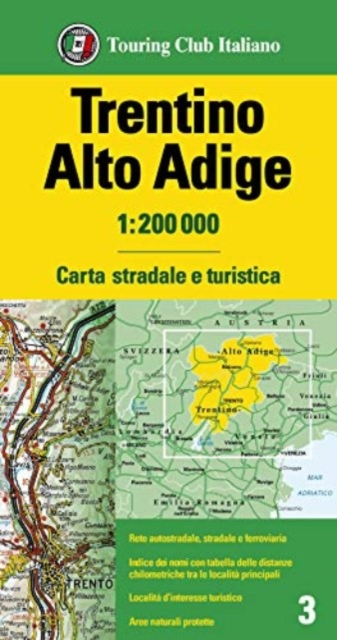 Trentino / Alto Adige : 3, Sheet map, folded Book
