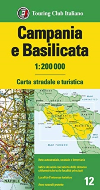 Campania / Basilicata : 12, Sheet map, folded Book