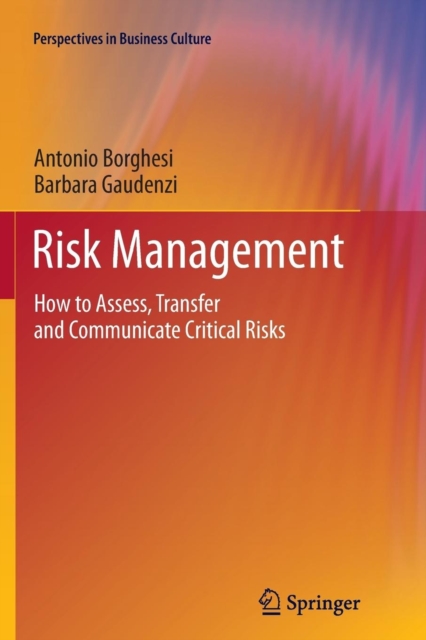 Risk Management : How to Assess, Transfer and Communicate Critical Risks, Paperback / softback Book