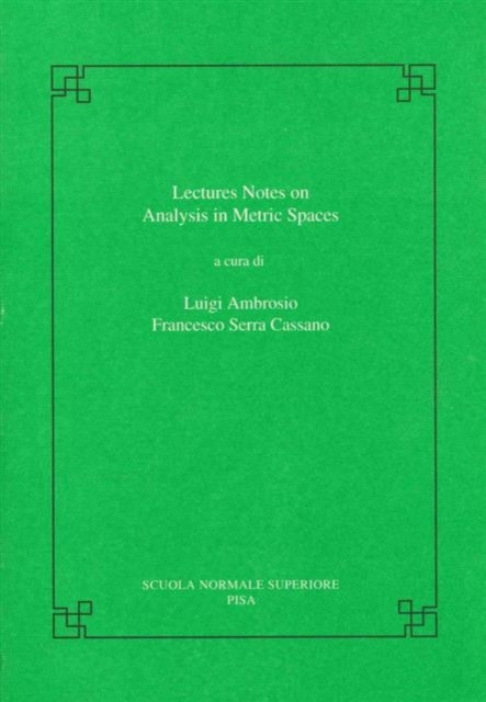 Lectures on analysis in metric spaces, Paperback / softback Book