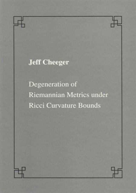 Degeneration of Riemannian metrics under Ricci curvature bounds, Paperback / softback Book