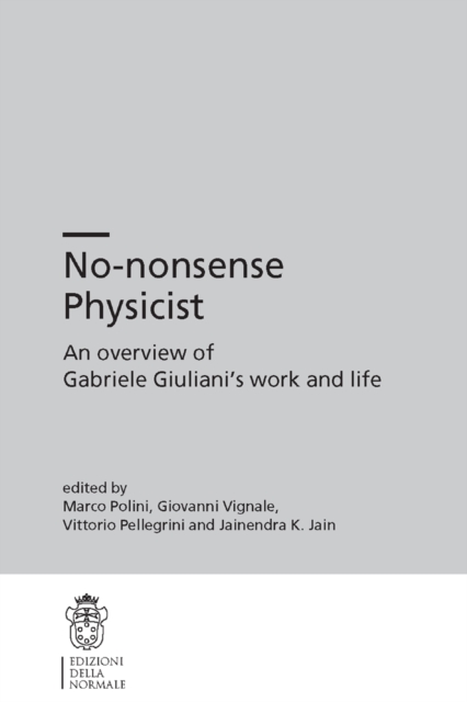 No-nonsense Physicist : An Overview of Gabriele Giuliani's Work and Life, PDF eBook