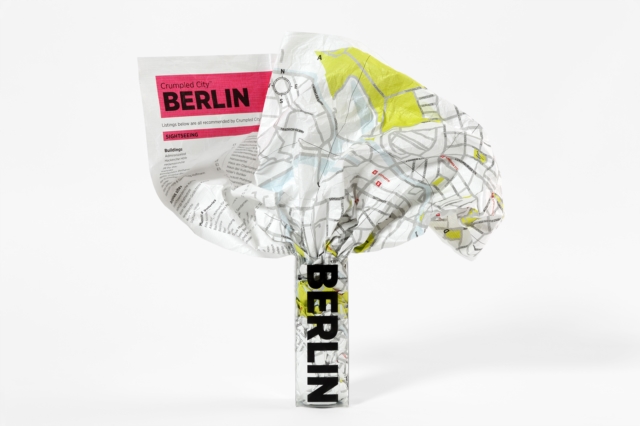 Berlin Crumpled City Map, Sheet map Book
