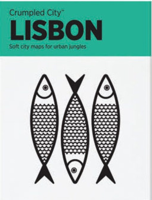 Lisbon Crumpled City Map, Sheet map Book