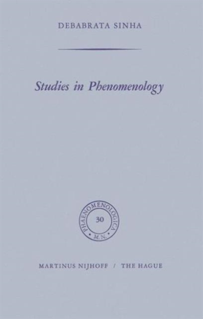 Studies in Phenomenology, Paperback / softback Book