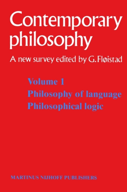 Tome 1 Philosophie du langage, Logique philosophique / Volume 1 Philosophy of language, Philosophical logic, Paperback / softback Book