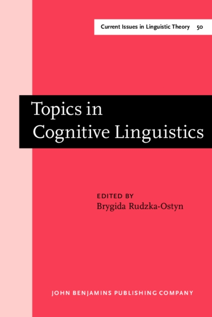 Topics in Cognitive Linguistics, Hardback Book