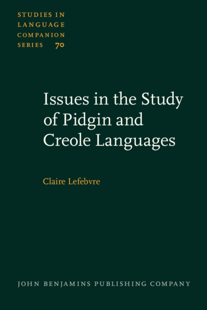 Issues in the Study of Pidgin and Creole Languages, PDF eBook