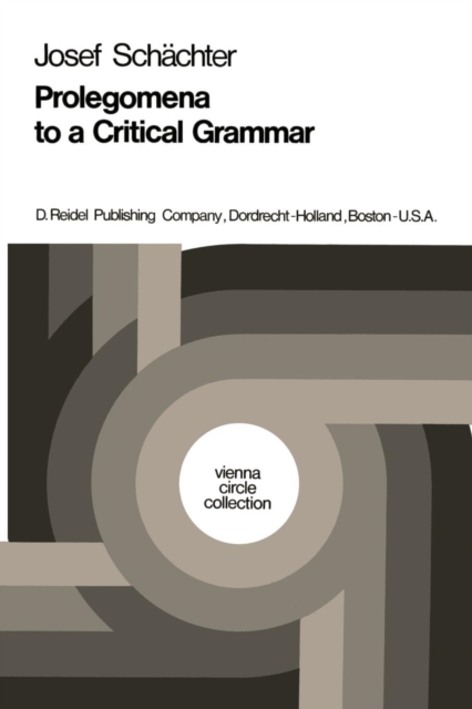 Prolegomena to a Critical Grammar, Paperback / softback Book