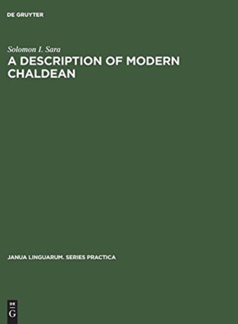 A Description of Modern Chaldean, Hardback Book