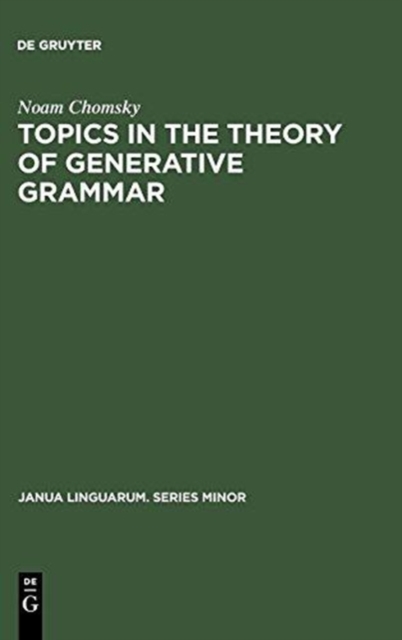 Topics in the Theory of Generative Grammar, Hardback Book
