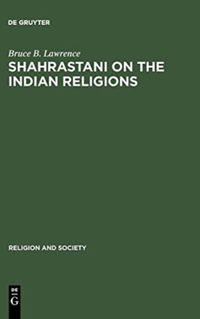 Shahrastani on the Indian Religions, Hardback Book