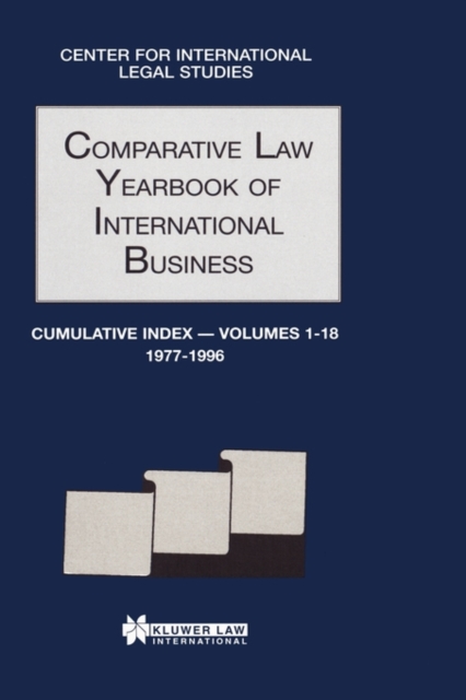Comparative Law Yearbook of International Business Cumulative Index, Hardback Book