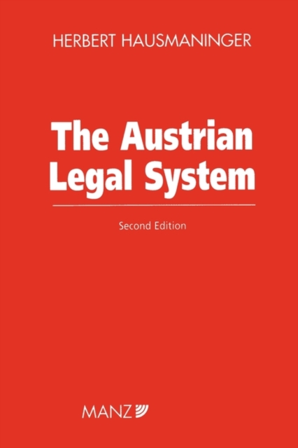 The Austrian Legal System, Paperback / softback Book