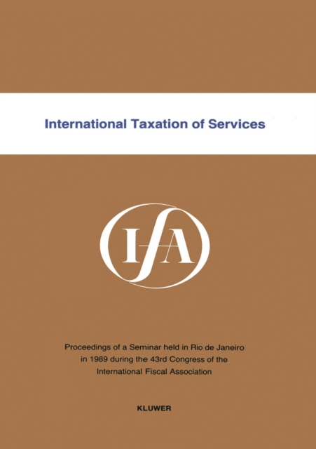 International Taxation of Services, PDF eBook