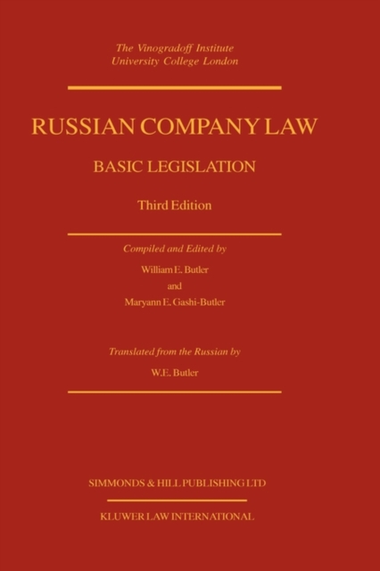 Russian Company Law : Basic Legislation, Hardback Book
