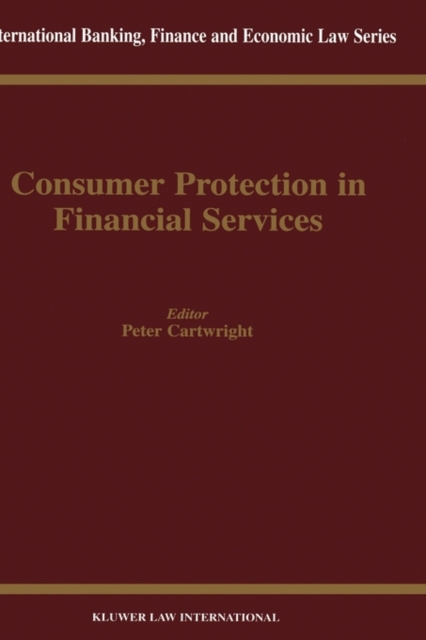 Consumer Protection in Financial Services, Hardback Book