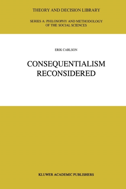Consequentialism Reconsidered, Paperback / softback Book