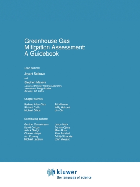 Greenhouse Gas Mitigation Assessment: A Guidebook, Paperback / softback Book