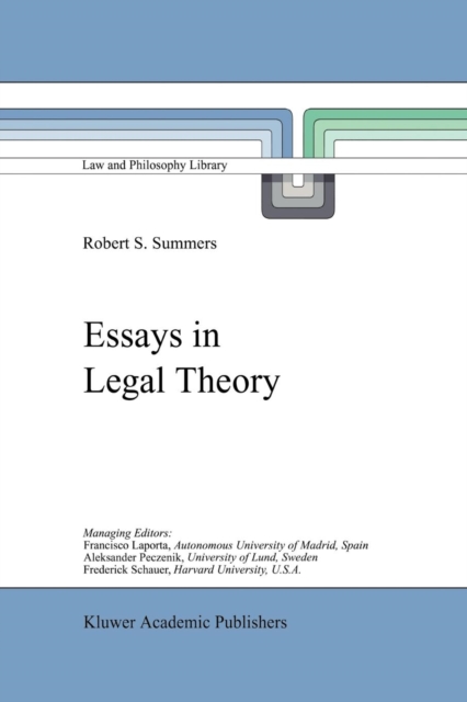 Essays in Legal Theory, Paperback / softback Book