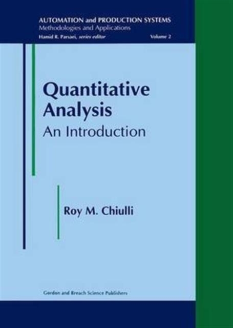 Quantitative Analysis : An Introduction, Hardback Book