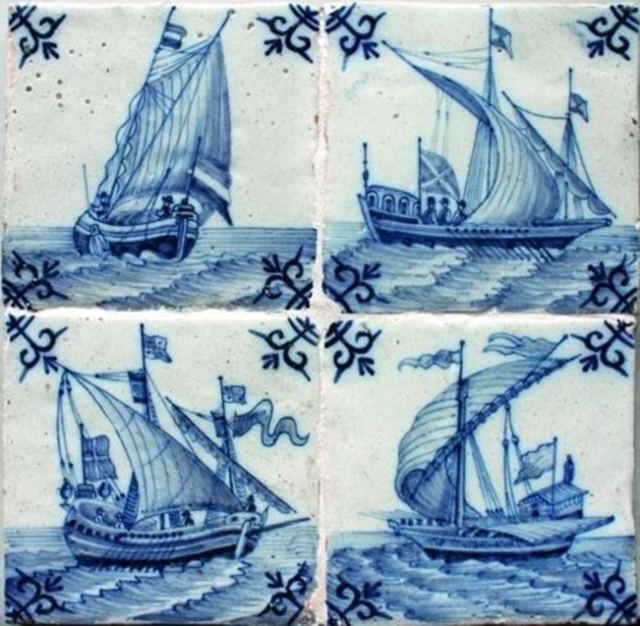 Dutch Ship Tiles : Amsterdam, Utrecht, Harlingen, Makkum 1660-1980, Paperback / softback Book